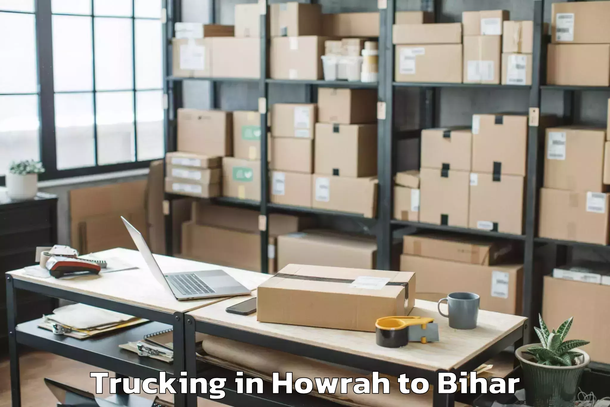 Leading Howrah to Masrakh Trucking Provider